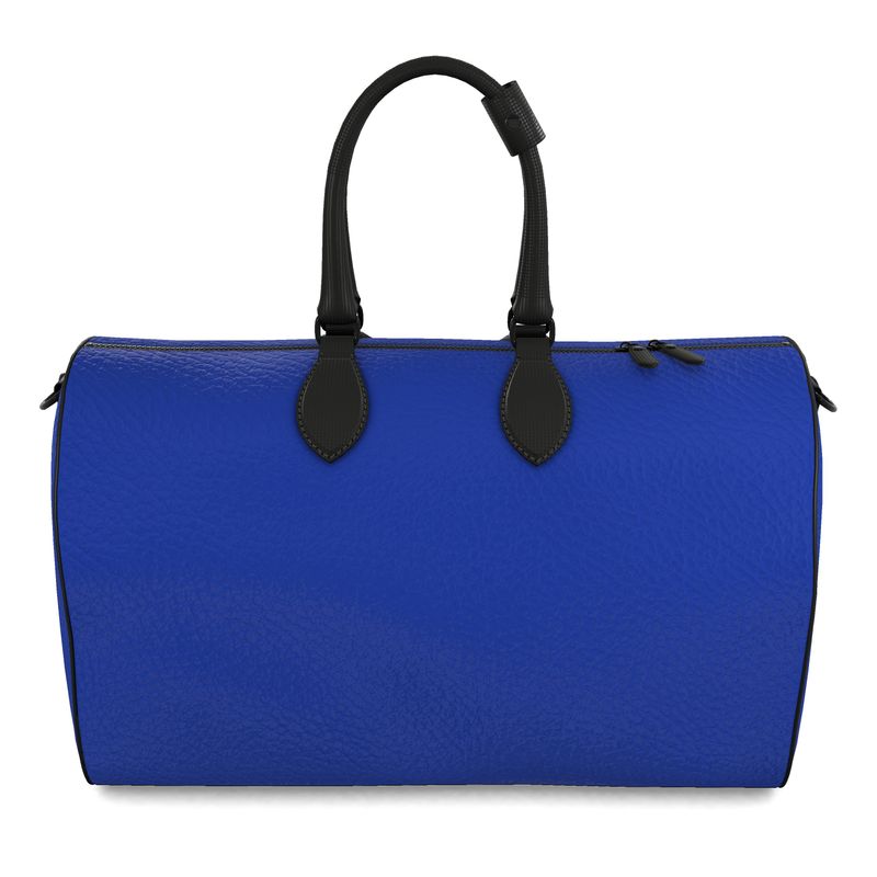 Maritime Ordnance Cobalt Leather Duffle Bag