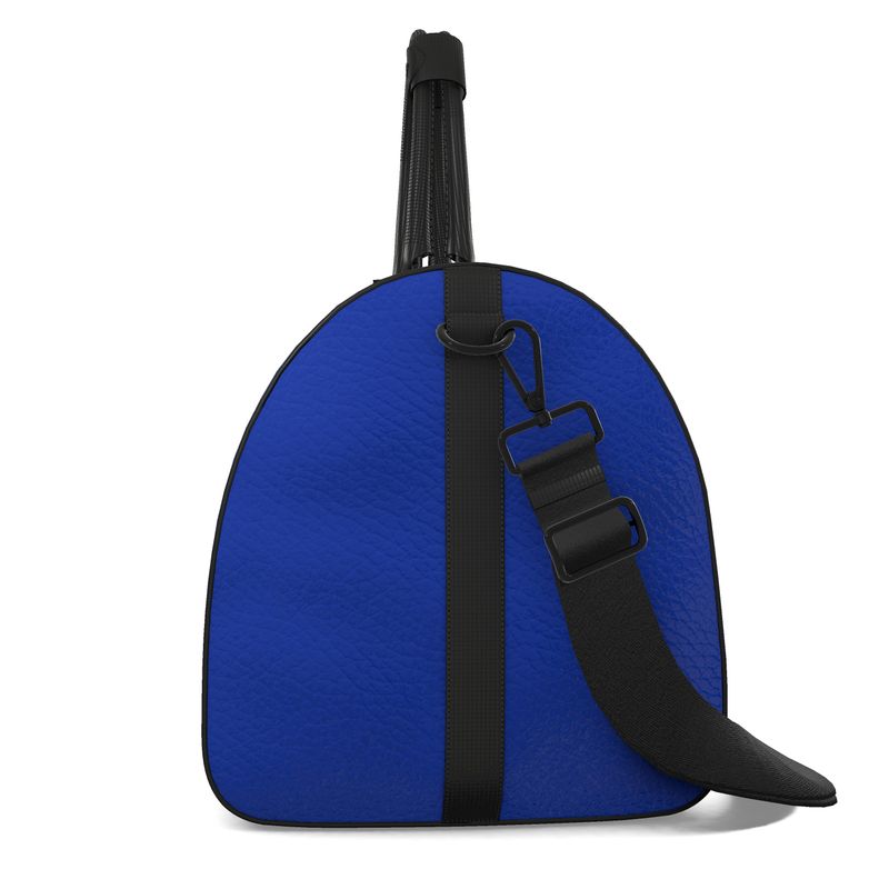 Maritime Ordnance Cobalt Leather Duffle Bag