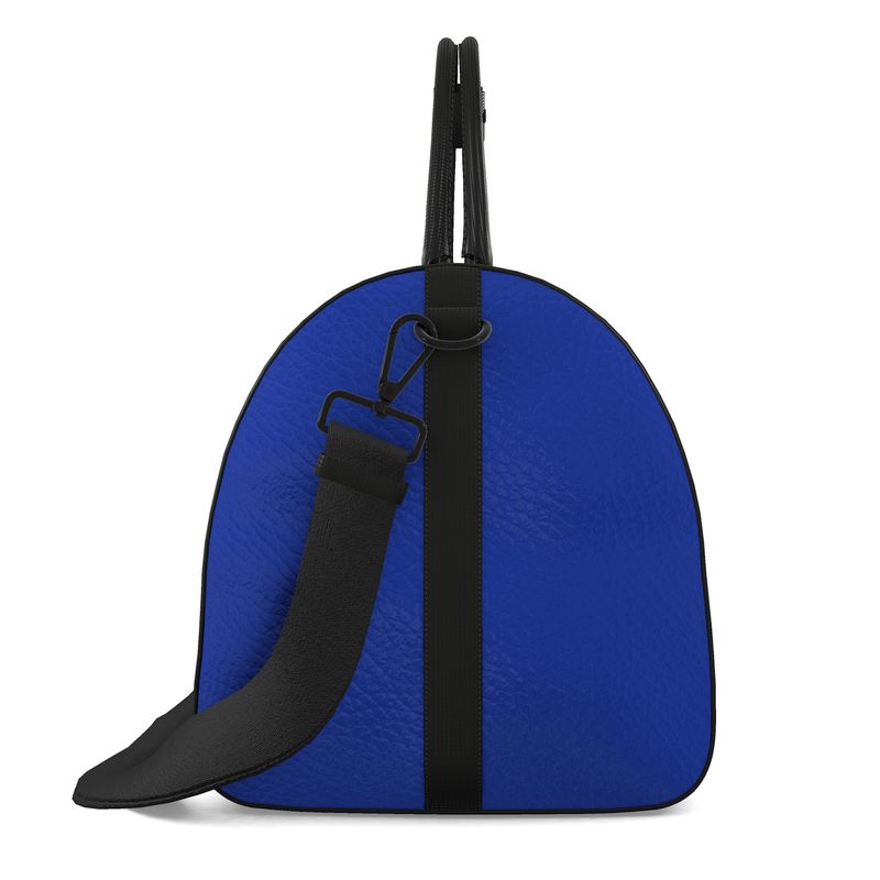 Maritime Ordnance Cobalt Leather Duffle Bag