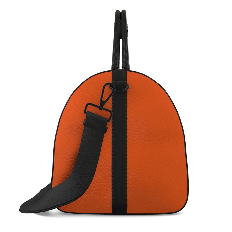 Kinetic Hazard Amber Leather Duffle Bag