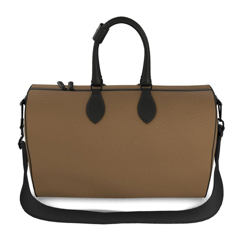 Coyote Ballistic Brown Leather Duffle Bag