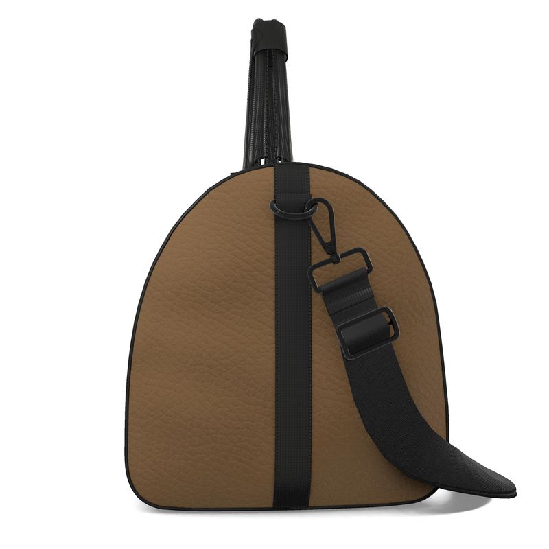 Coyote Ballistic Brown Leather Duffle Bag
