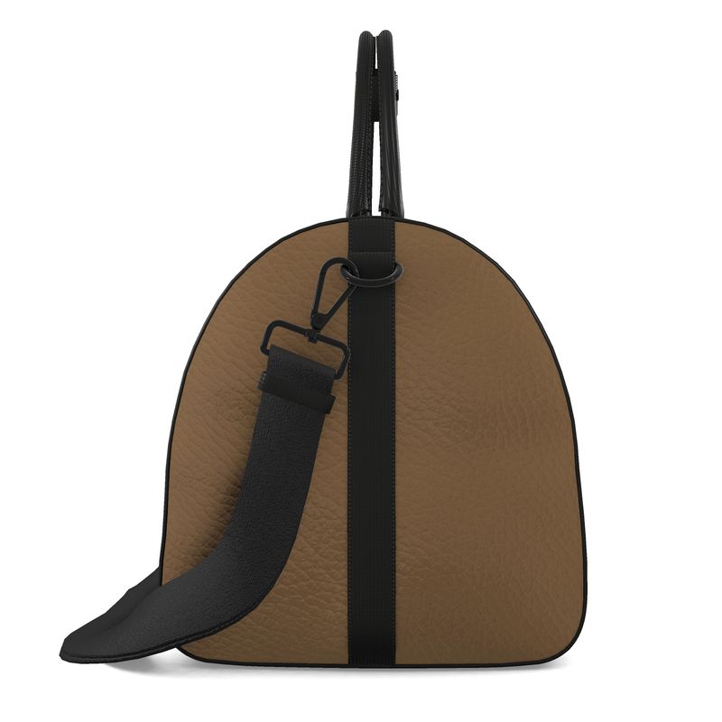 Coyote Ballistic Brown Leather Duffle Bag