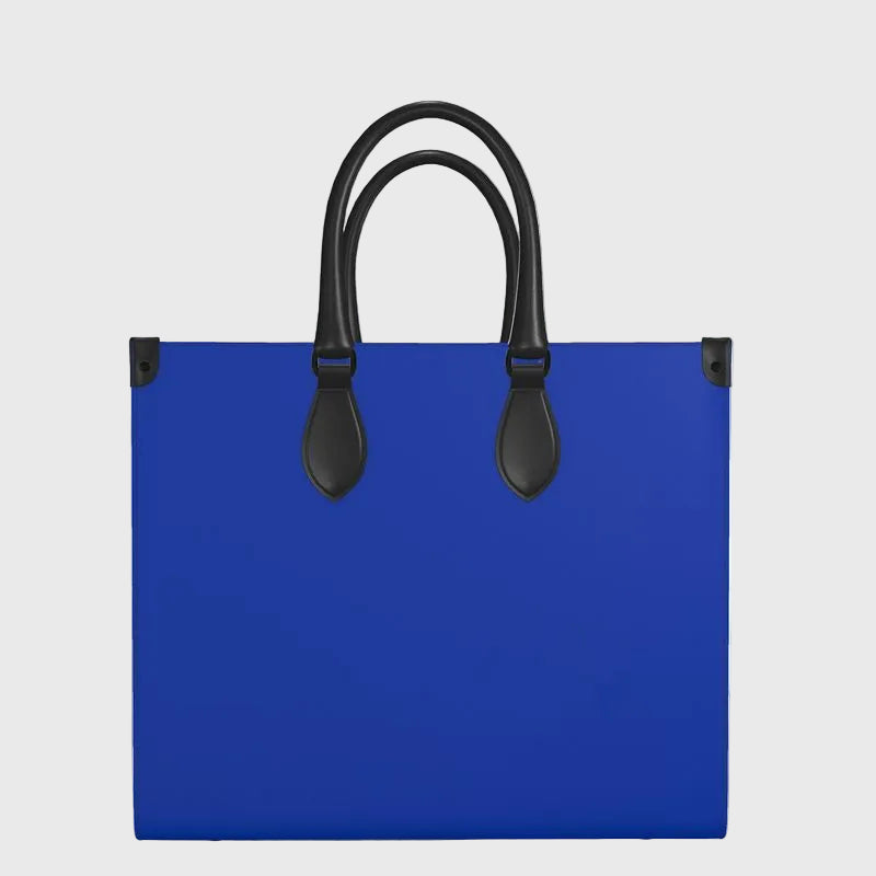 Maritime Ordnance Cobalt Leather Shopper