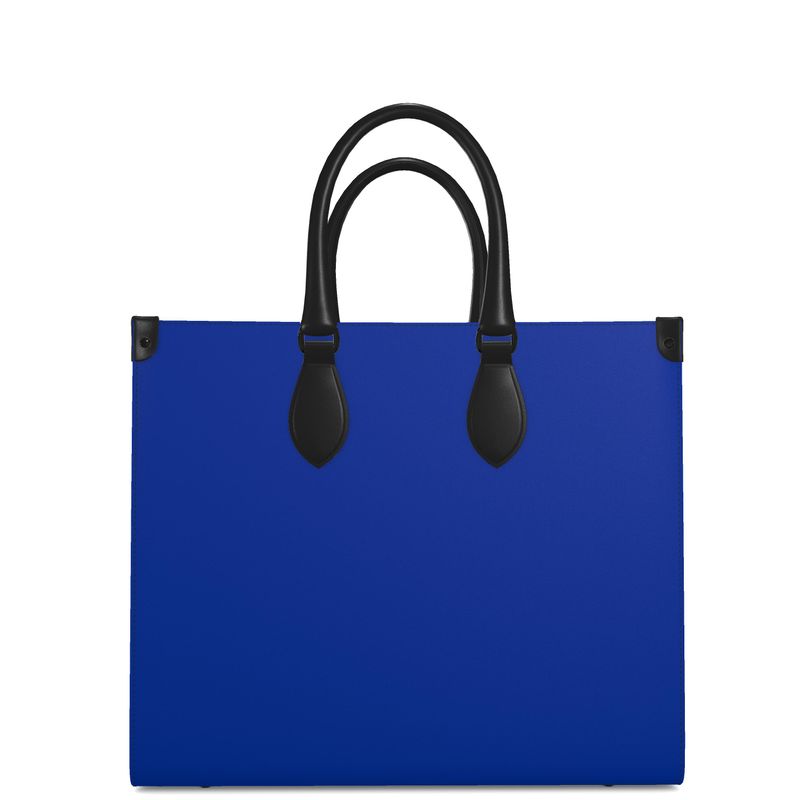 Maritime Ordnance Cobalt Leather Shopper