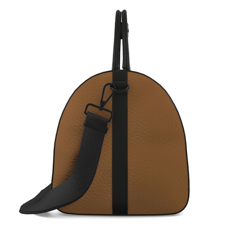 Scorched Bronze Leather Duffle Bag