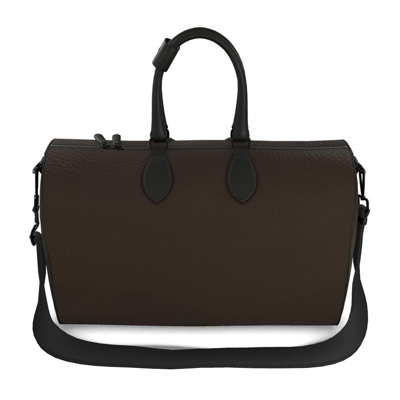 Abyssal Blackwood Leather Duffle Bag