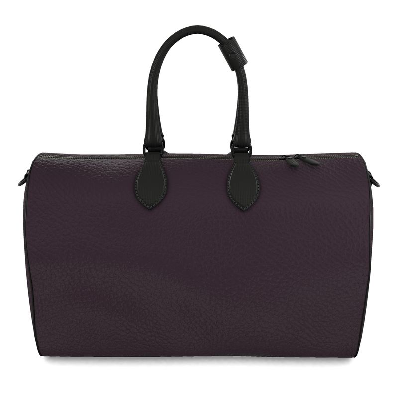 The Plum Noir Nappa Duffle