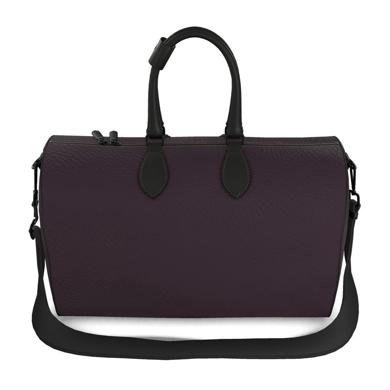 The Plum Noir Nappa Duffle