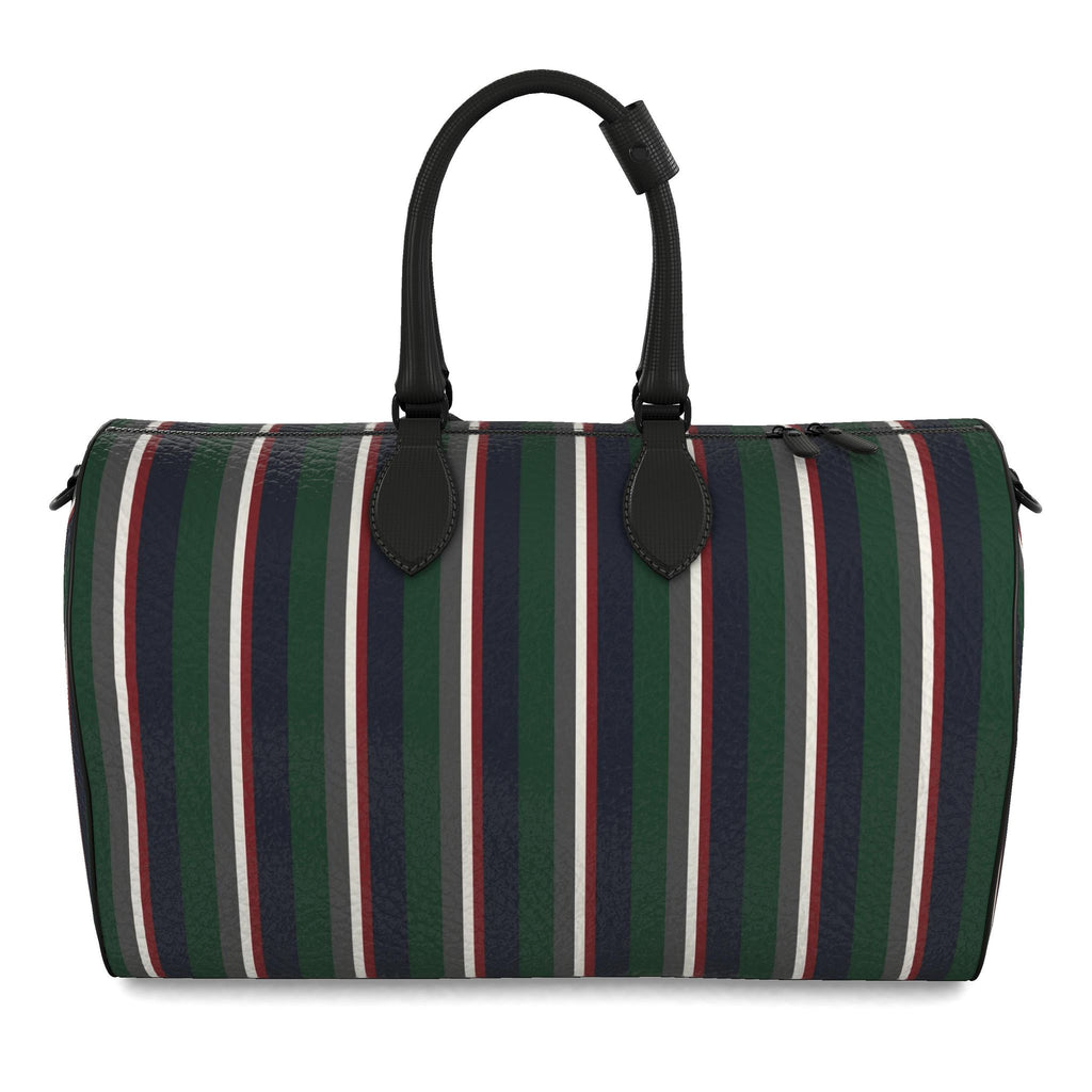 THE HERITAGE BARCODE LEATHER DUFFLE BAG