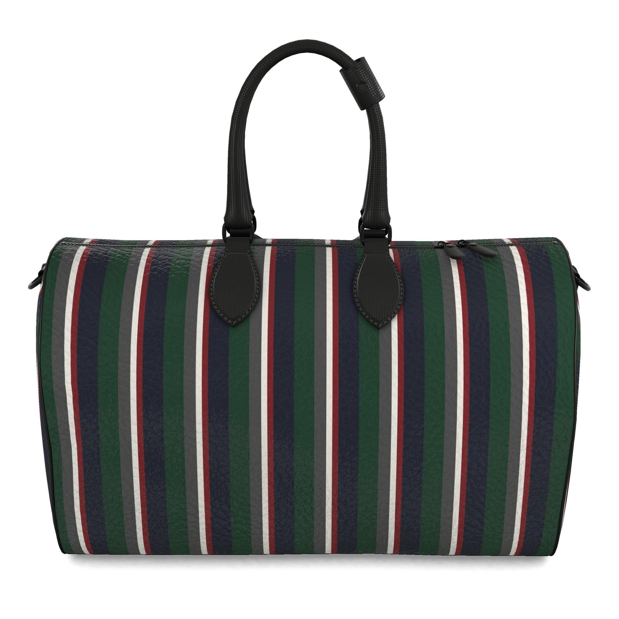THE HERITAGE BARCODE LEATHER DUFFLE BAG