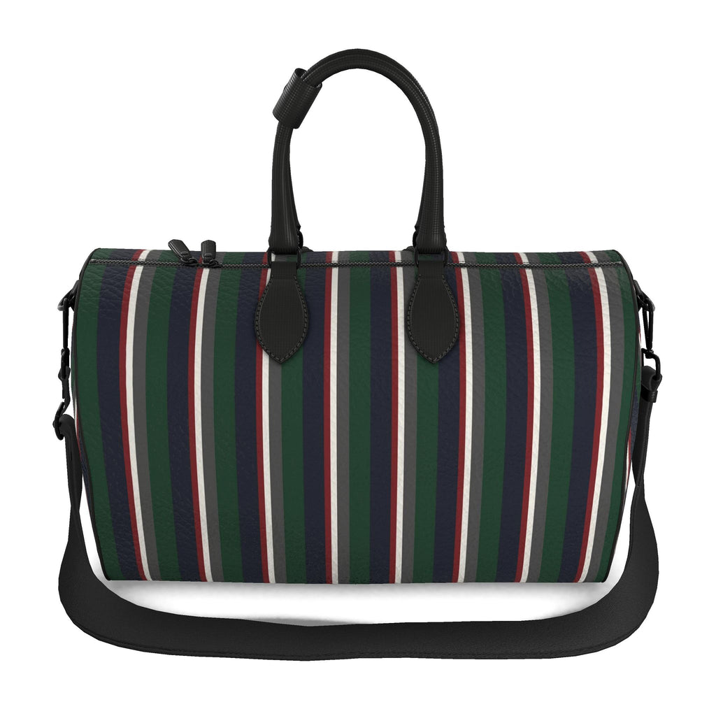 THE HERITAGE BARCODE LEATHER DUFFLE BAG