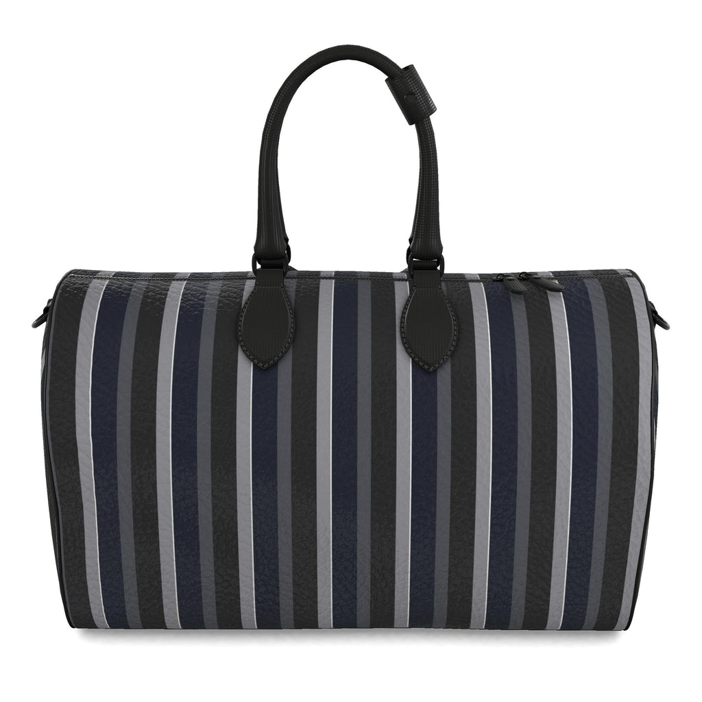 THE BARBICAN STRIPE LEATHER DUFFLE BAG