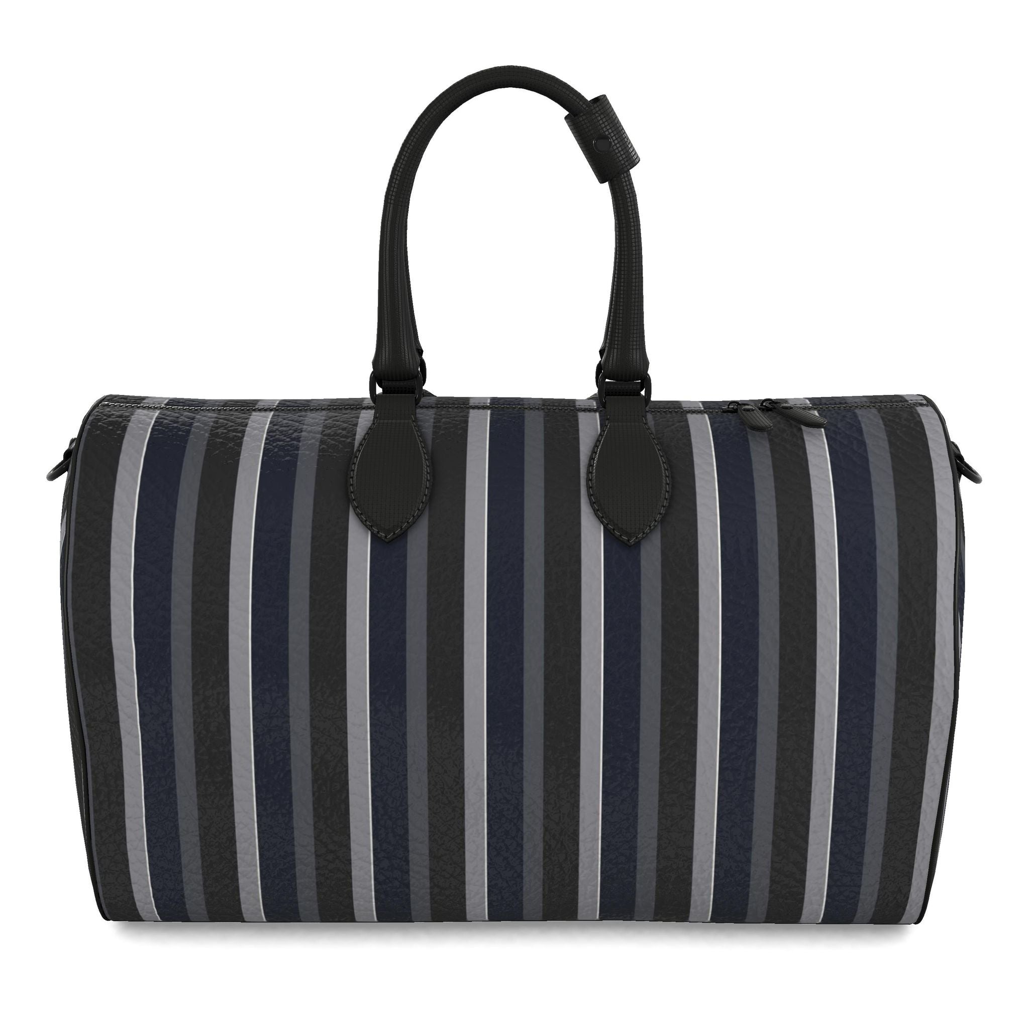 THE BARBICAN STRIPE LEATHER DUFFLE BAG