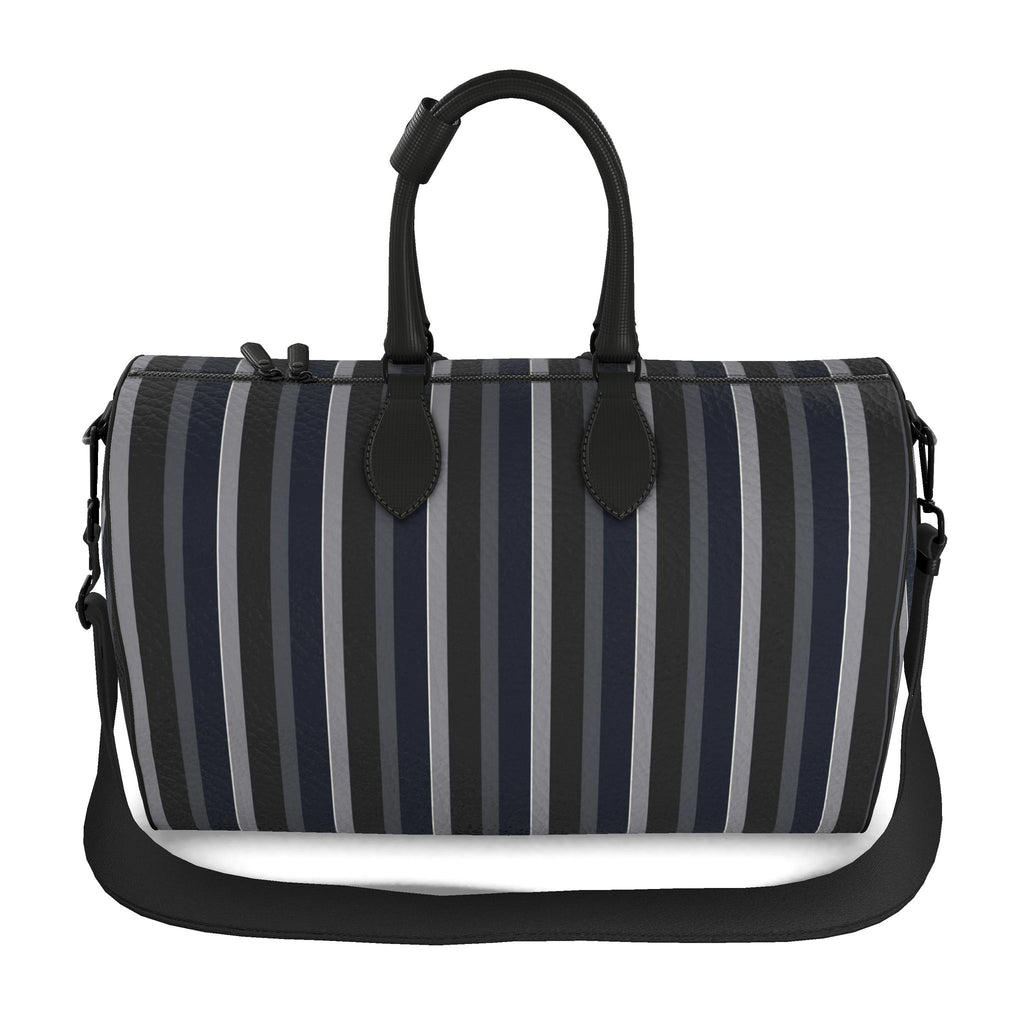 THE BARBICAN STRIPE LEATHER DUFFLE BAG
