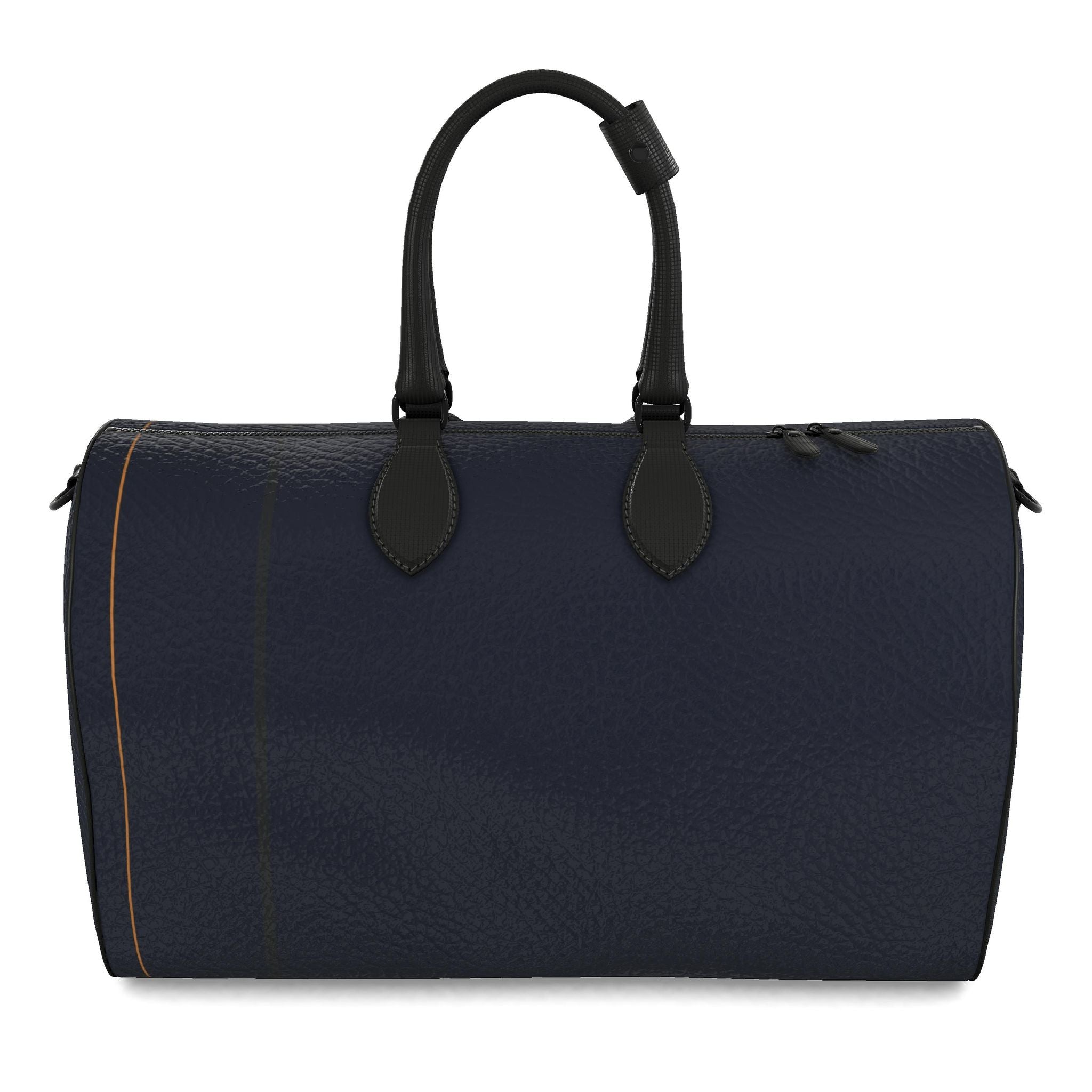 The Navy Triad Leather Duffle Bag