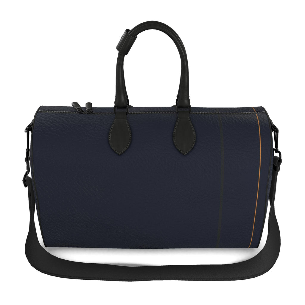 The Navy Triad Leather Duffle Bag