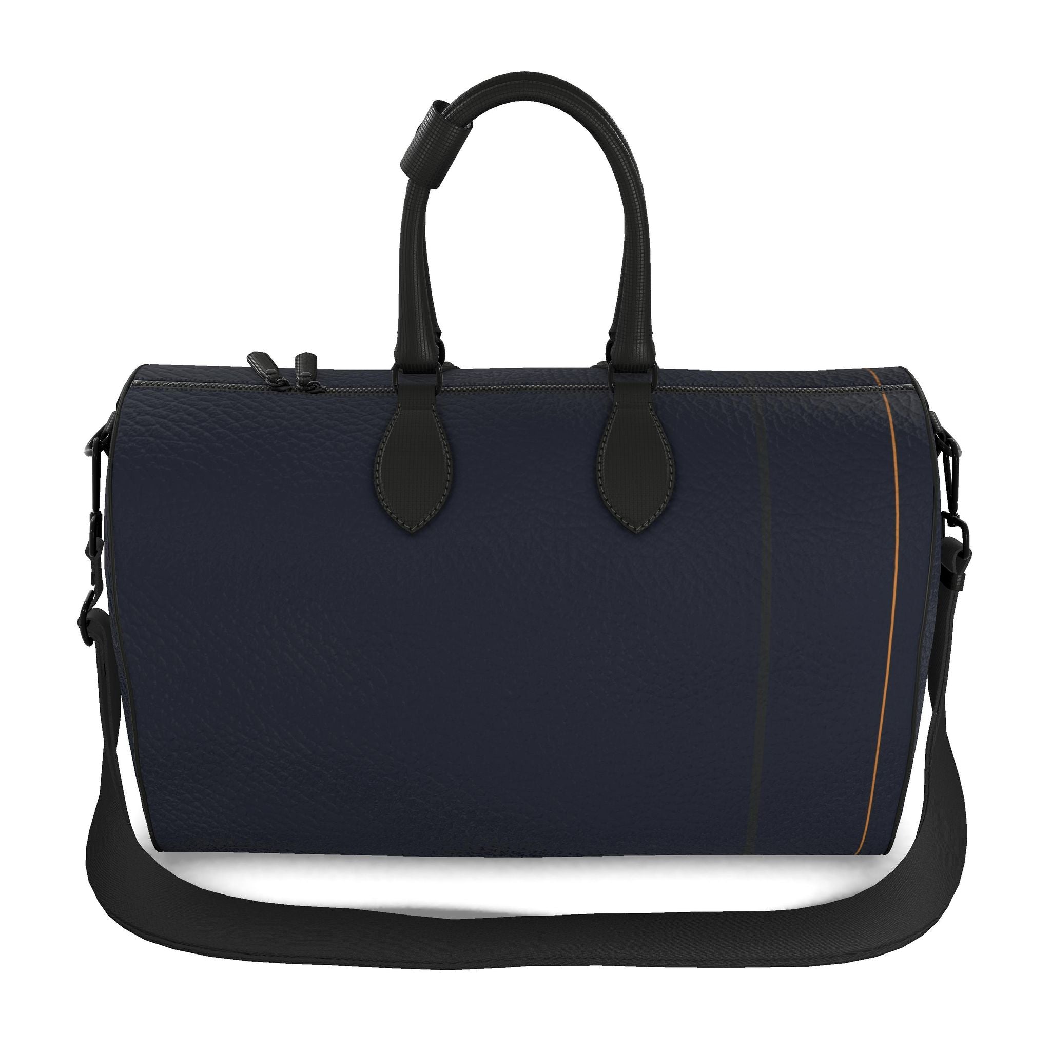 The Navy Triad Leather Duffle Bag
