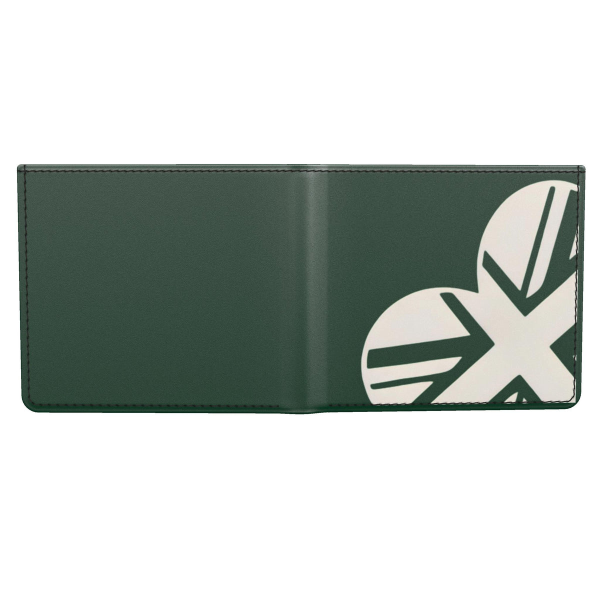Union Jack Heart Smooth Leather Wallet | racing Green