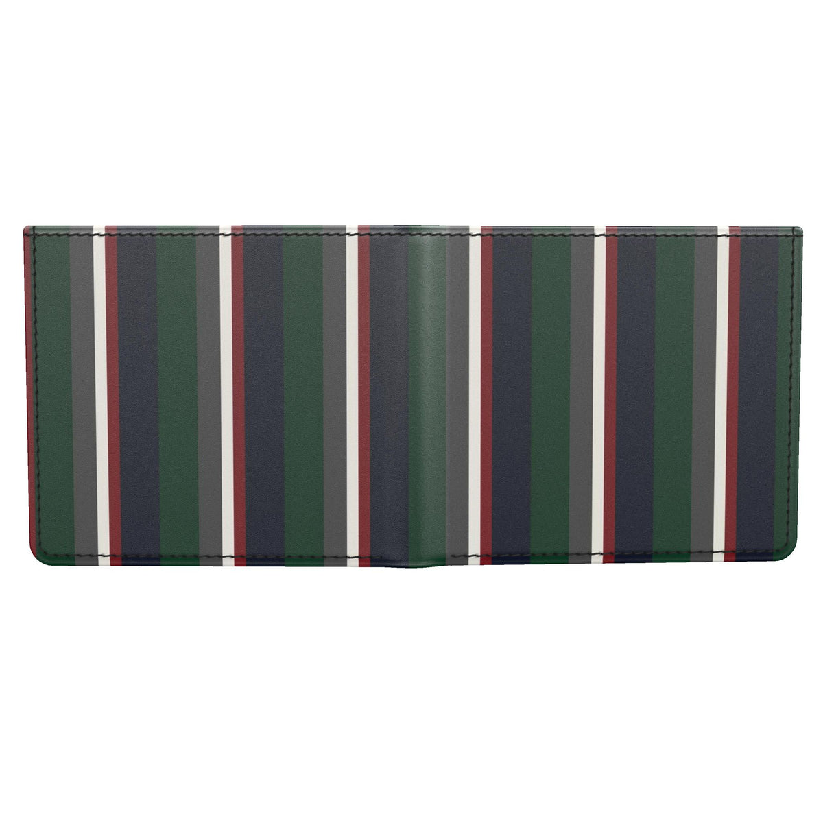 The Club Stripe Smooth Leather Bifold Wallet