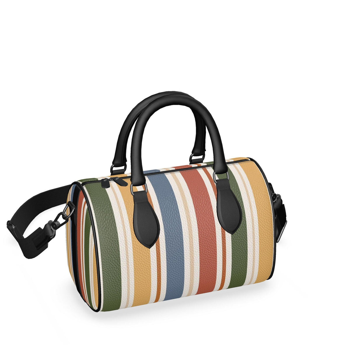 The Heritage Edition Stripe Mini Leather Duffle bag