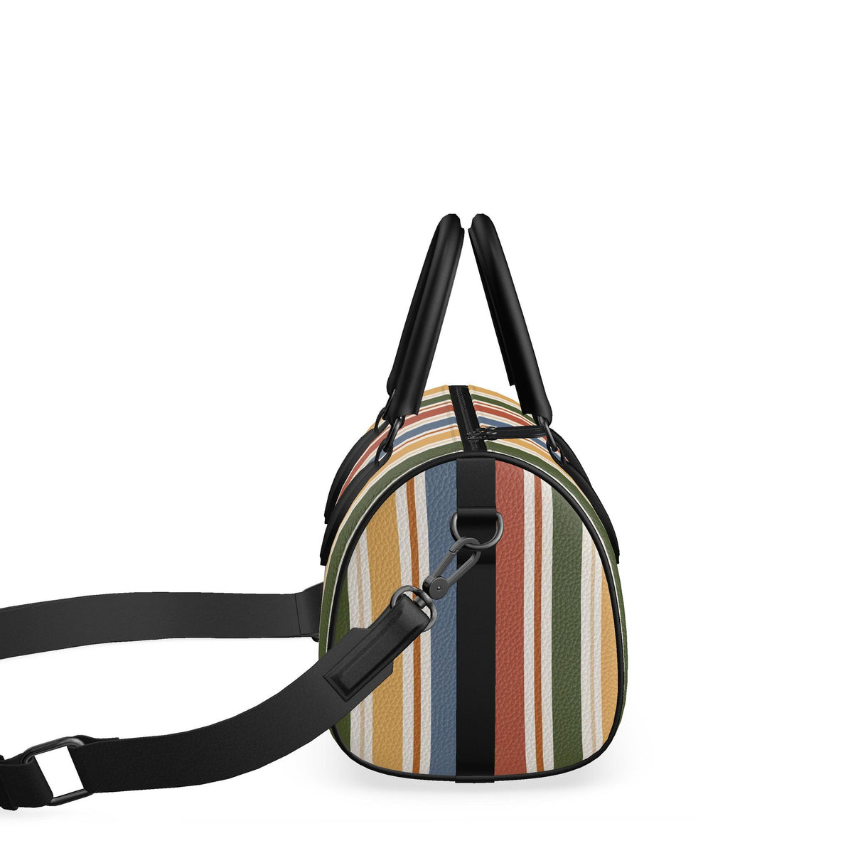 The Heritage Edition Stripe Mini Leather Duffle bag