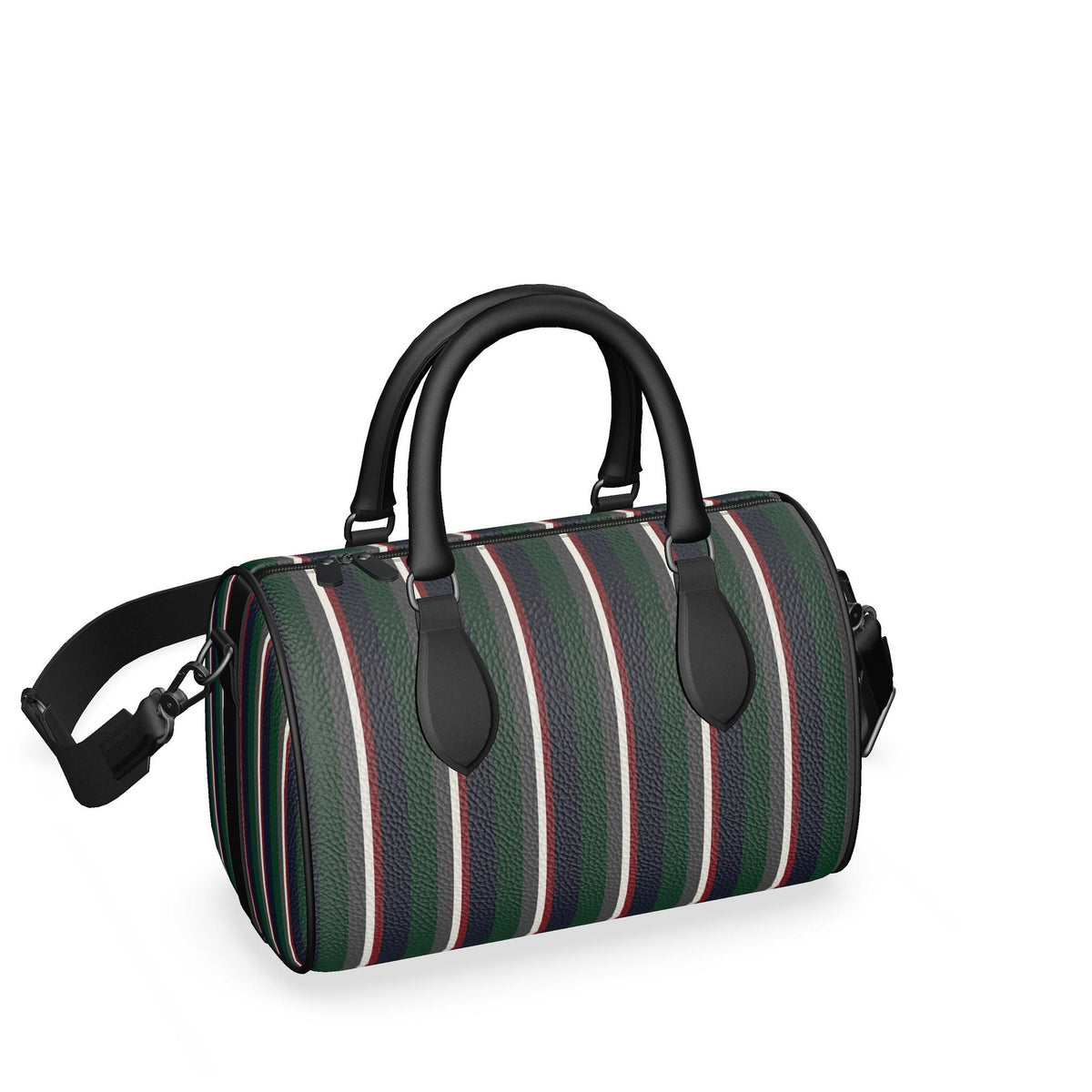 The Club Stripe Stripe Mini Leather Duffle bag
