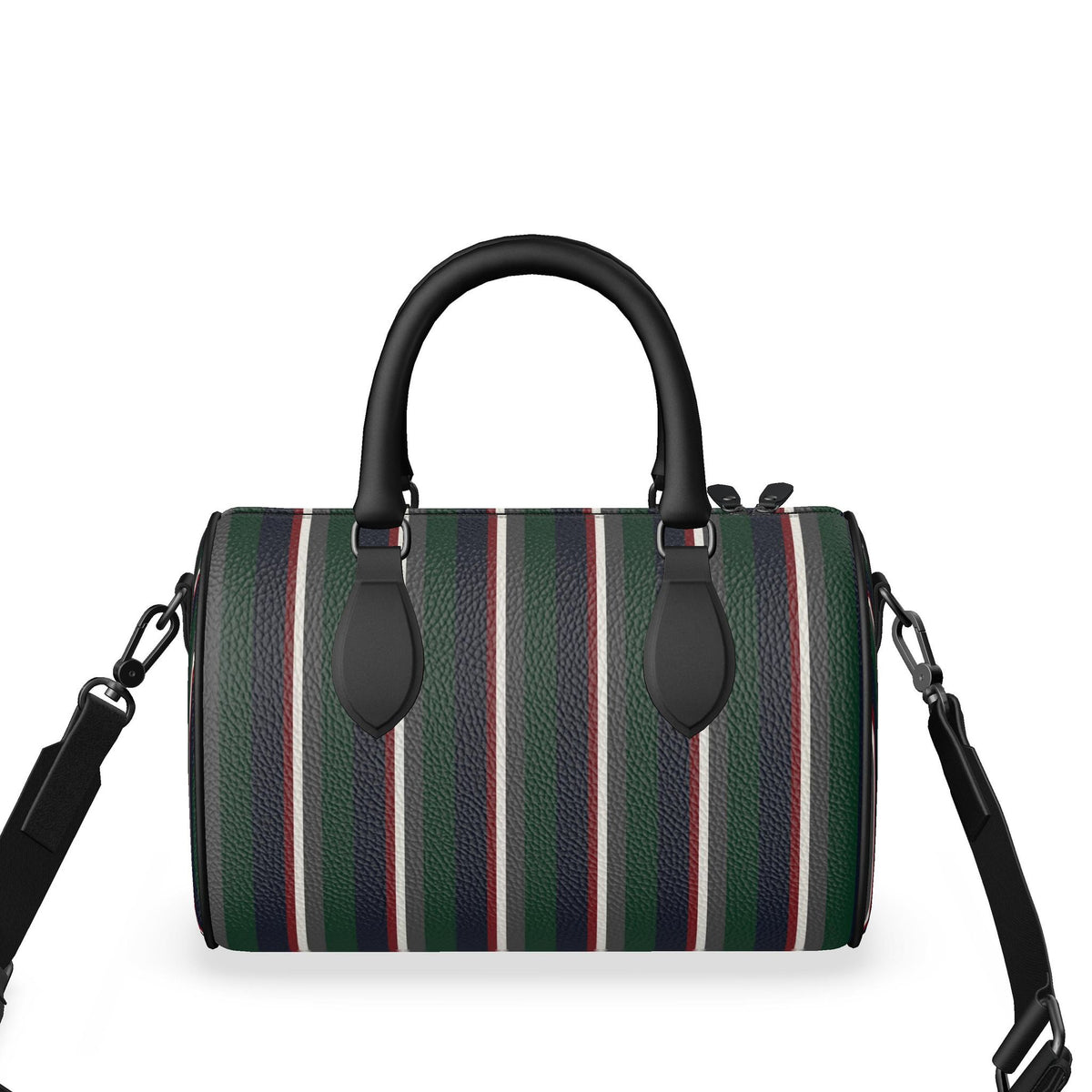 The Club Stripe Stripe Mini Leather Duffle bag