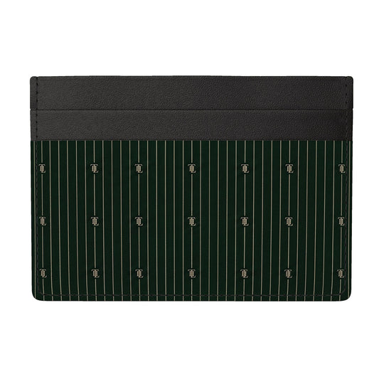 The Saville Stripe Leather Card Holder