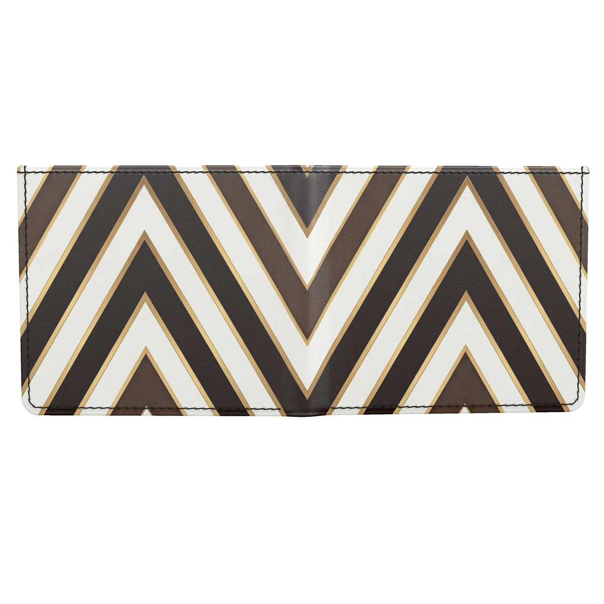 Geometric Chevron Leather Bifold Wallet | Handmade London Luxury