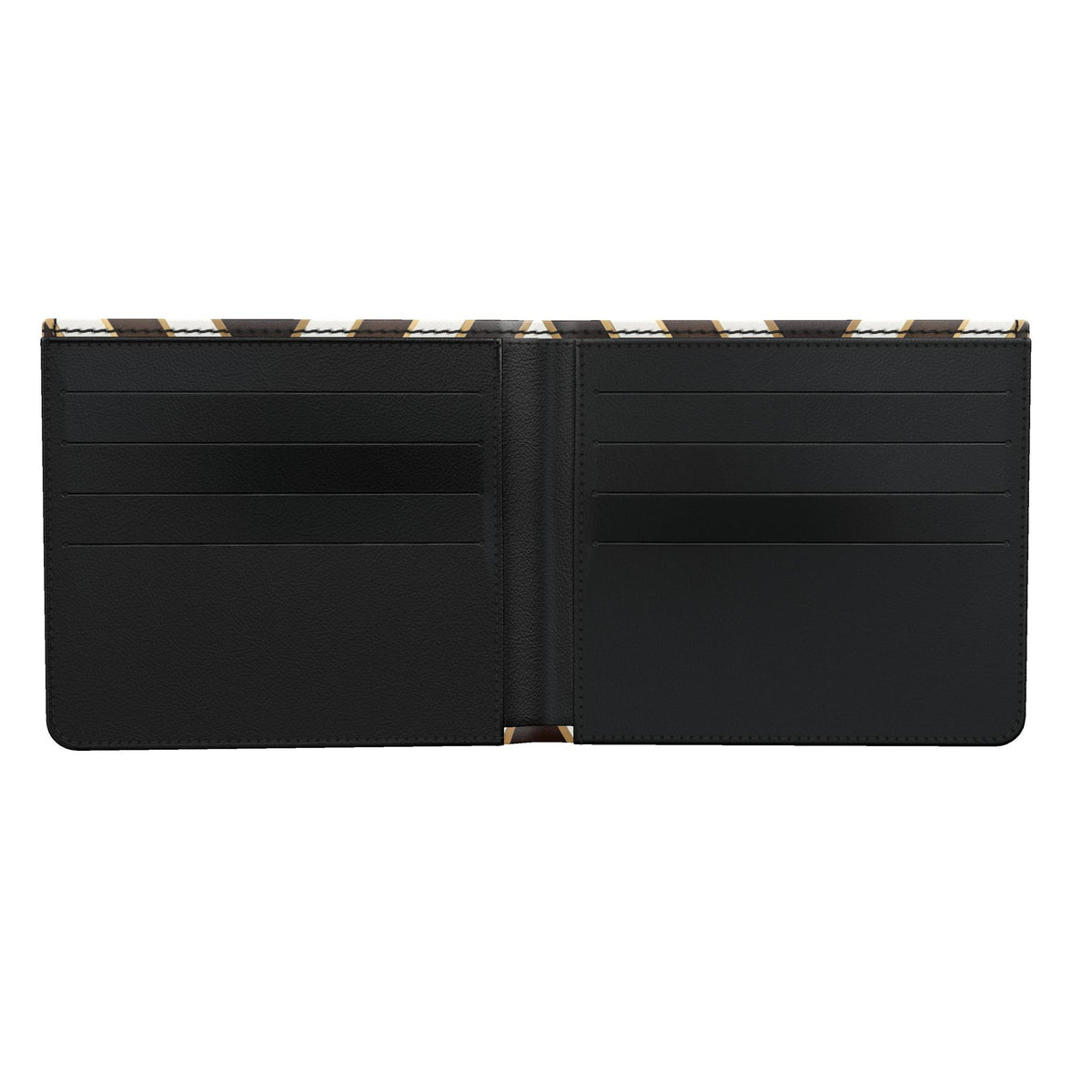 Geometric Chevron Leather Bifold Wallet | Handmade London Luxury