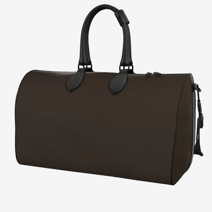 Abyssal Blackwood Leather Duffle Bag