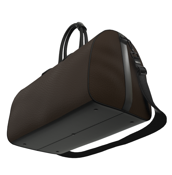 Abyssal Blackwood Leather Duffle Bag