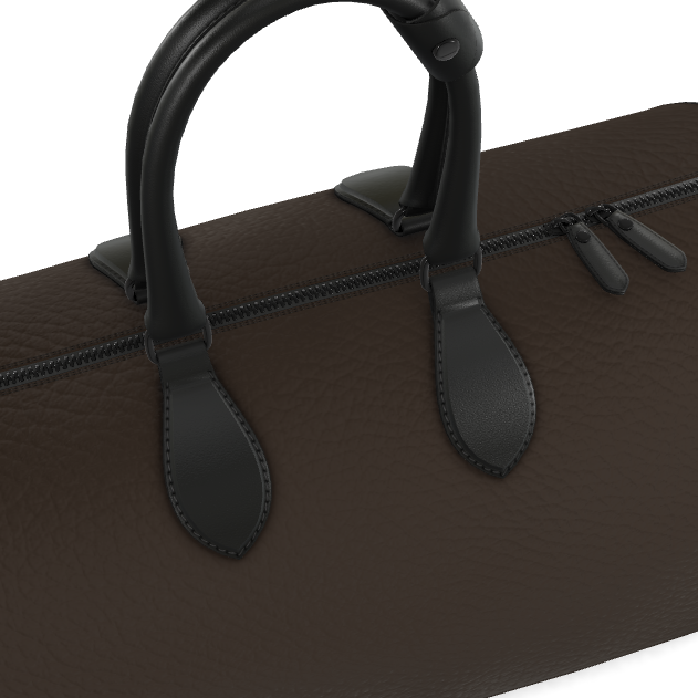 Abyssal Blackwood Leather Duffle Bag