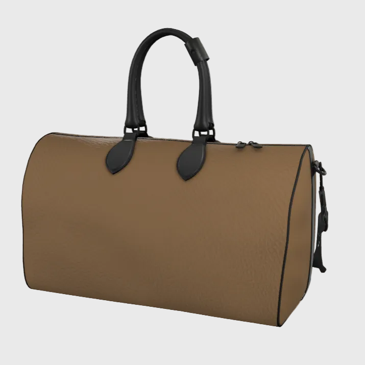 Coyote Ballistic Brown Leather Duffle Bag
