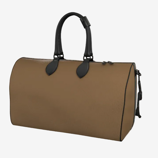 Coyote Ballistic Brown Leather Duffle Bag