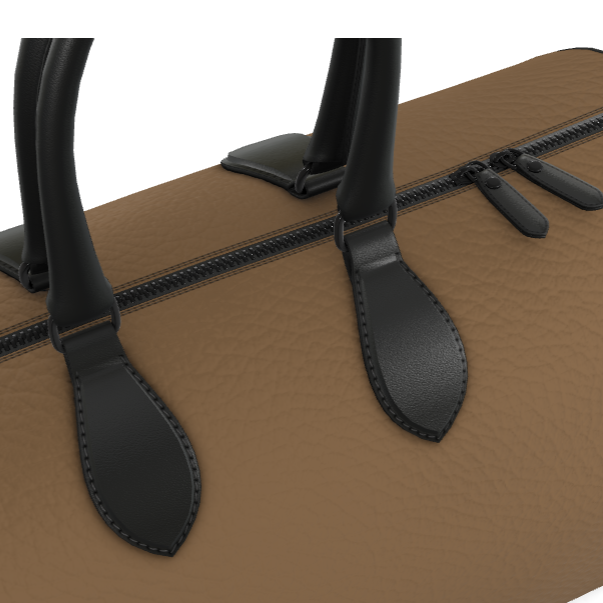 Coyote Ballistic Brown Leather Duffle Bag