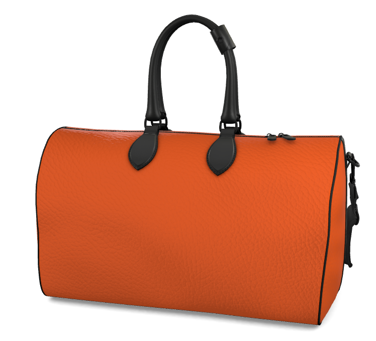 Kinetic Hazard Amber Leather Duffle Bag