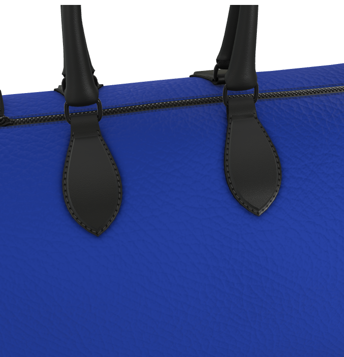 Maritime Ordnance Cobalt Leather Duffle Bag