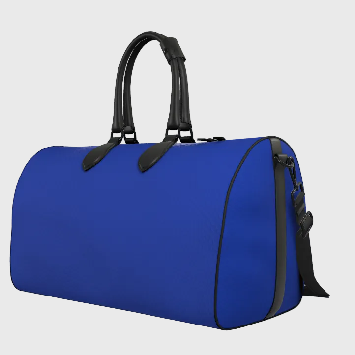 Maritime Ordnance Cobalt Leather Duffle Bag