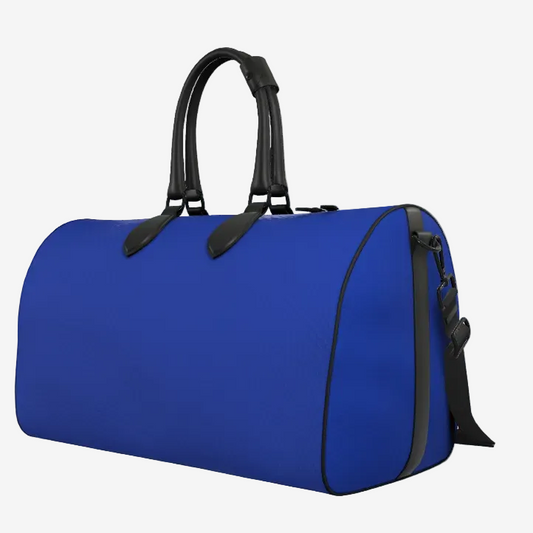 Maritime Ordnance Cobalt Leather Duffle Bag