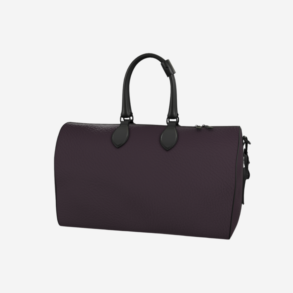 The Plum Noir Nappa Duffle
