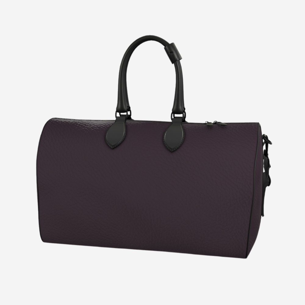 The Plum Noir Nappa Duffle