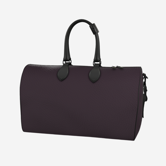 The Plum Noir Nappa Duffle