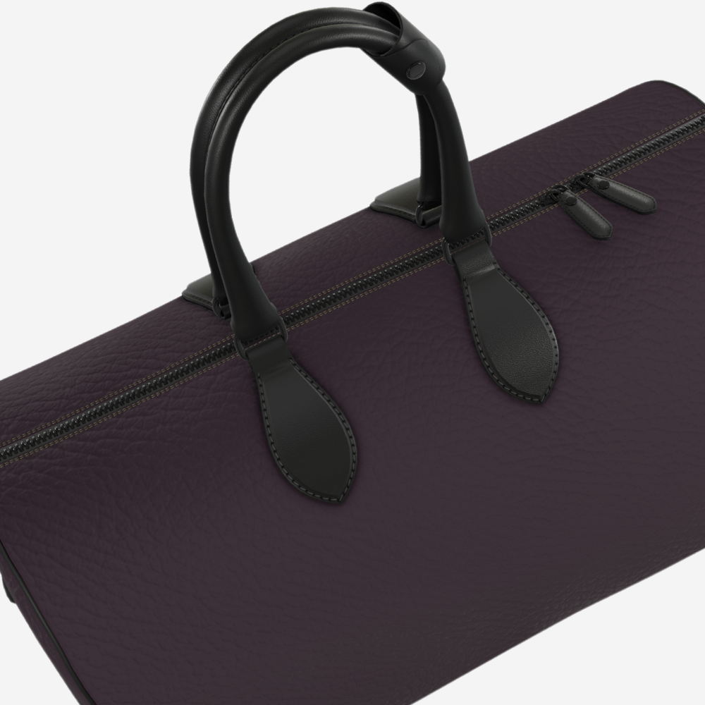 The Plum Noir Nappa Duffle