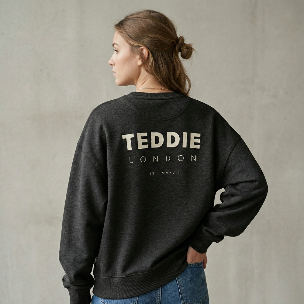 TEDDIE LONDON STATEMENT BACK PRINT SIGNATURE SWEATSHIRT