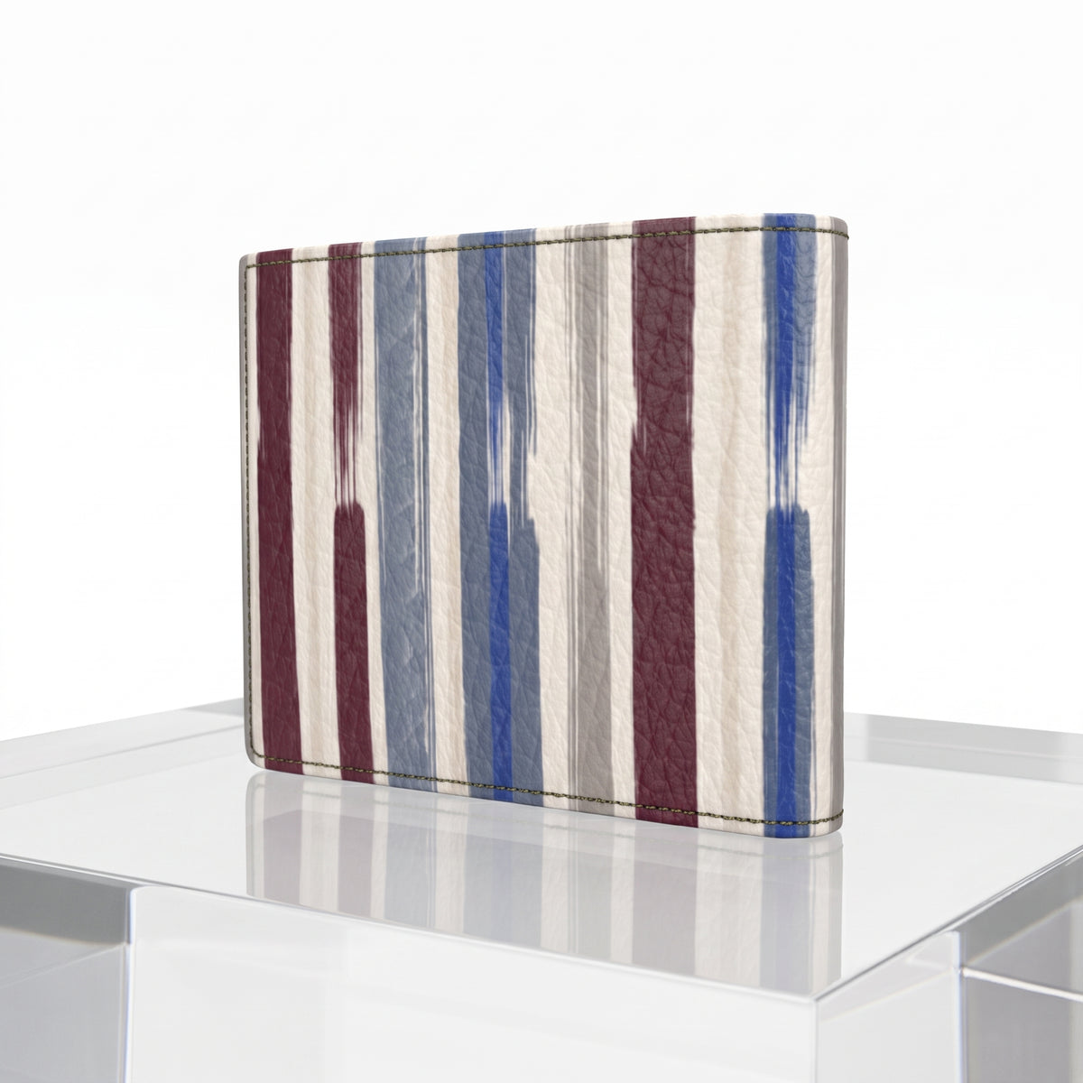 The Brushed Stripe Smooth Leather Wallet