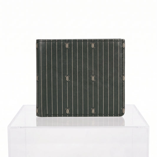 The Saville Stripe Leather Bifold Wallet